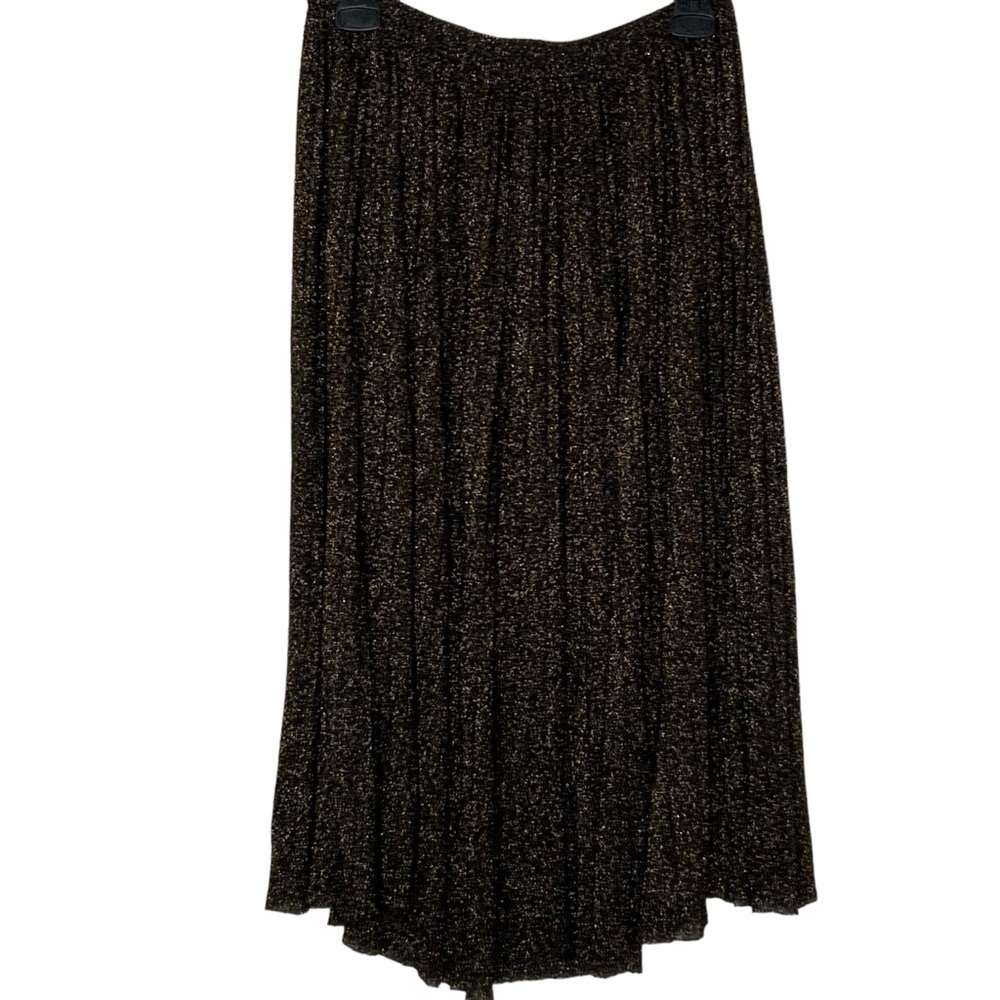 T. TAHARI metallic and viscose blend full skirt. Midi length. Size s/p - Picture 4 of 8